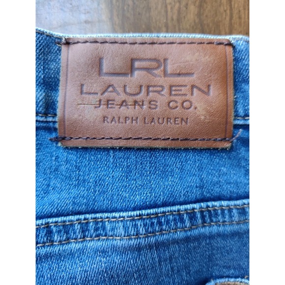 Lauren Ralph Lauren Women's 14 Medium Wash Classic Straight Blue Denim Jeans - Picture 3 of 6